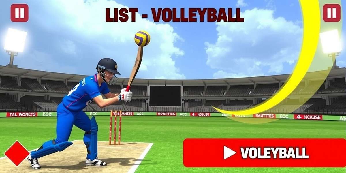 T20 to Volley Challenge Gameplay T20 to Volley Challenge game screenshot showing a cricket and volleyball fusion gameplay with Indian stadium background